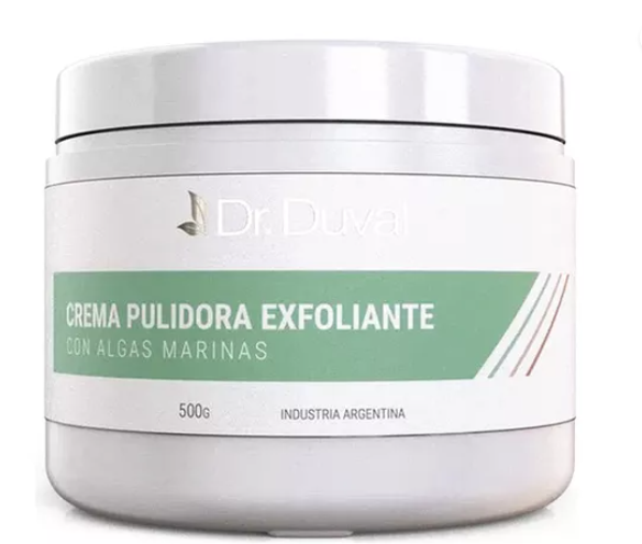 Crema  Facial Pulidora exfoliante con algas marinas, centella,  yerba mate x 250. Dr. Duval